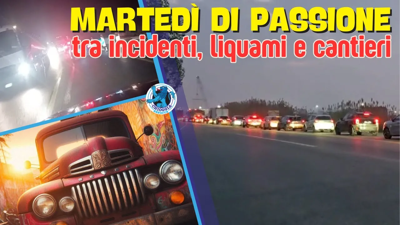 MARTEDI' DI PASSIONE PER LA VIABILITA': PERDITE DI LIQUAMI, INCIDENTI E CANTIERI HANNO CREATO IL CAO