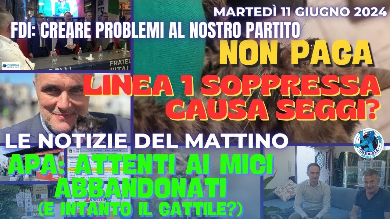 COSA C'E' DI NUOVO, le notizie di oggi, martedì 11 giugno 2024