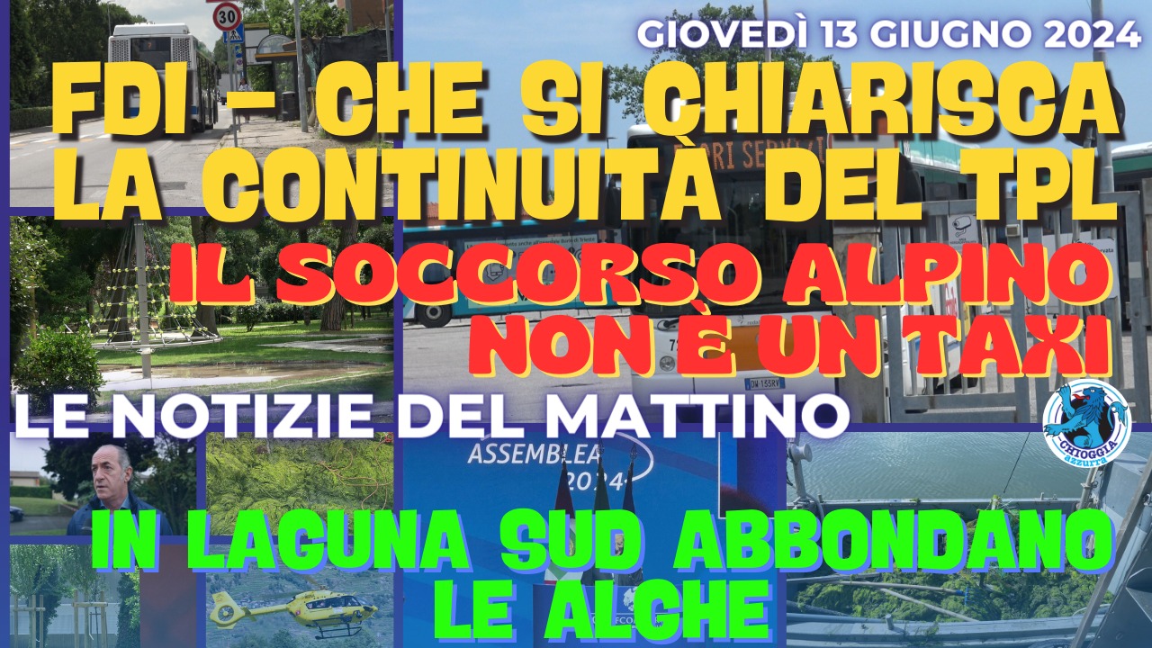 COSA C'E' DI NUOVO, Le notizie di oggi, 13 giugno 2024, giovedi