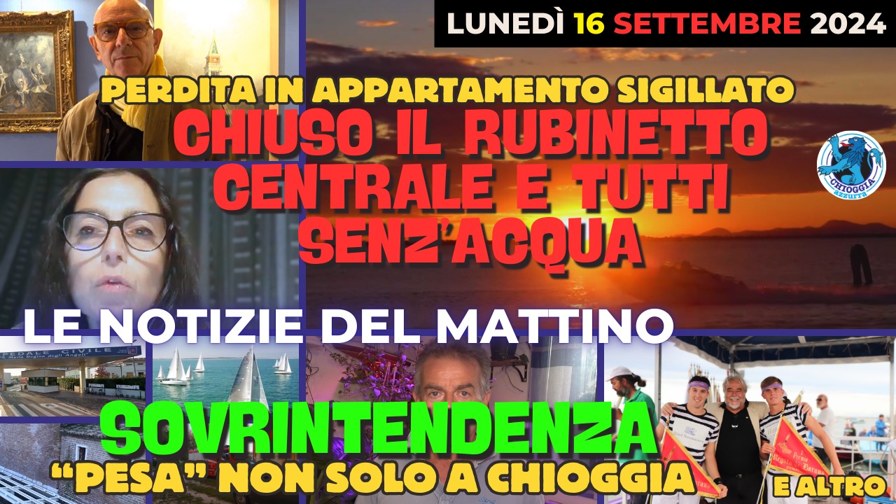 COSA C'E' DI NUOVO, Le notizie di oggi, lunedi 16 settembre 2024 