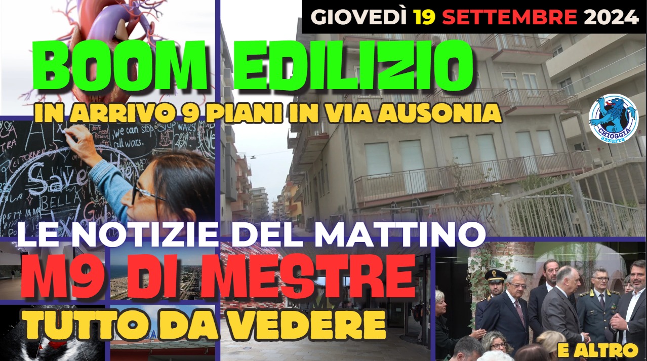 COSA C'E' DI NUOVO, Le notizie di oggi, giovedi 19 settembre 2024