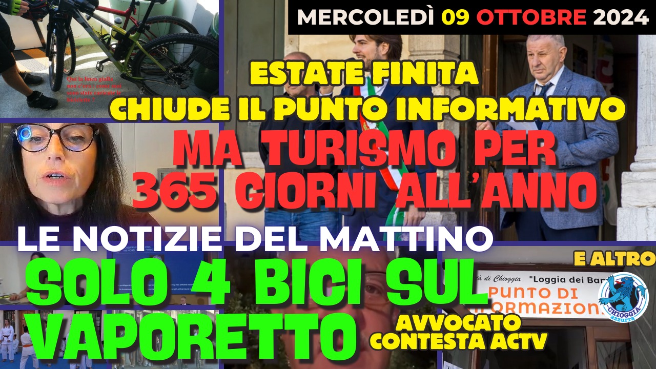 COSA C'E' DI NUOVO, Le notizie di oggi, 9 ottobre 2024, mercoledi