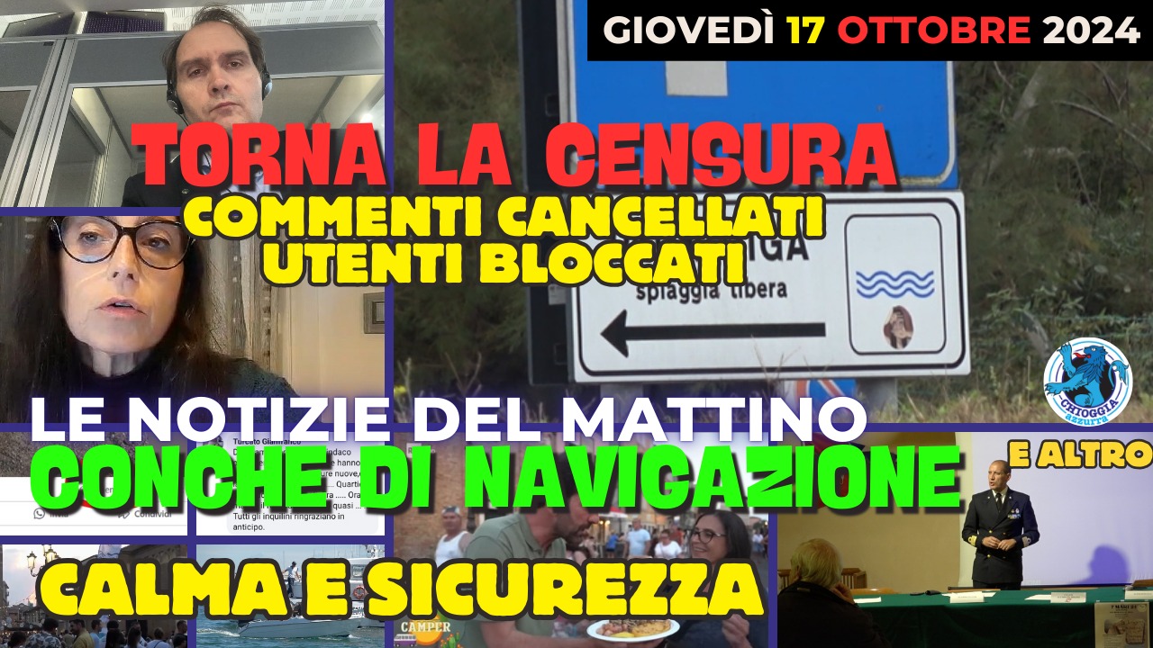 COSA C'E' DI NUOVO, Le notizie di oggi, giovedi 17 ottobre 2024