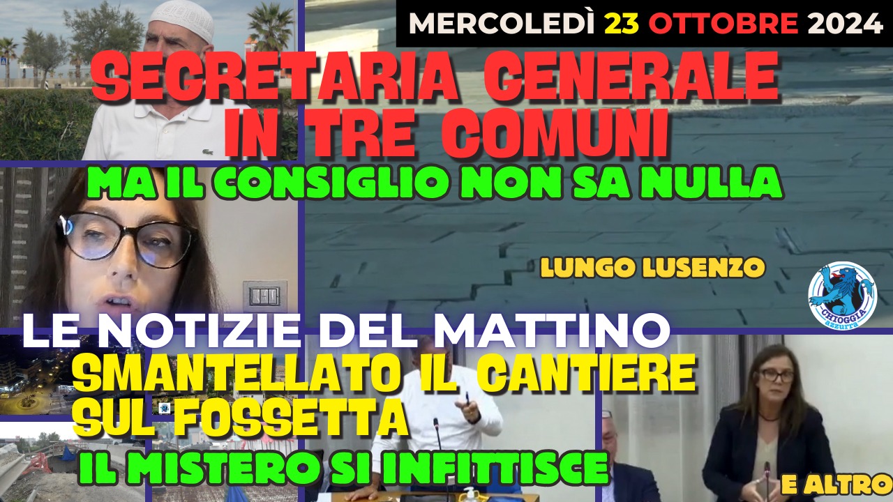 COSA C'E' DI NUOVO, Le notizie di oggi, mercoledi 23 ottobre 2024