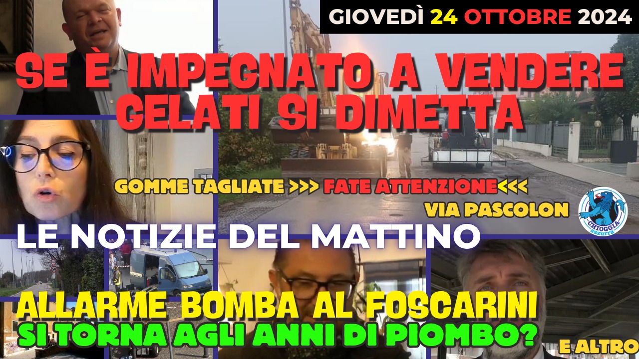 COSA C'E' DI NUOVO, Le notizie di oggi, giovedi 24 ottobre 2024