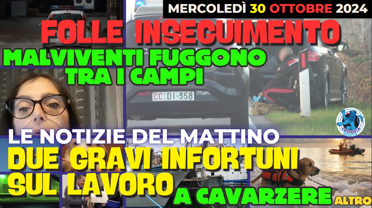 COSA C'E' DI NUOVO, Le notizie di oggi, mercoledi 30 ottobre 2024