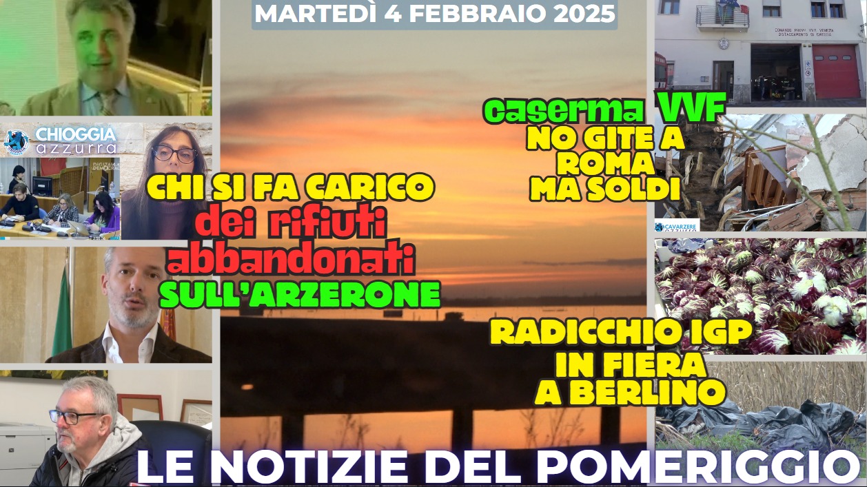 TG AZZURRA, Le notizie di oggi pomeriggio, martedi 4 febbraio 2025